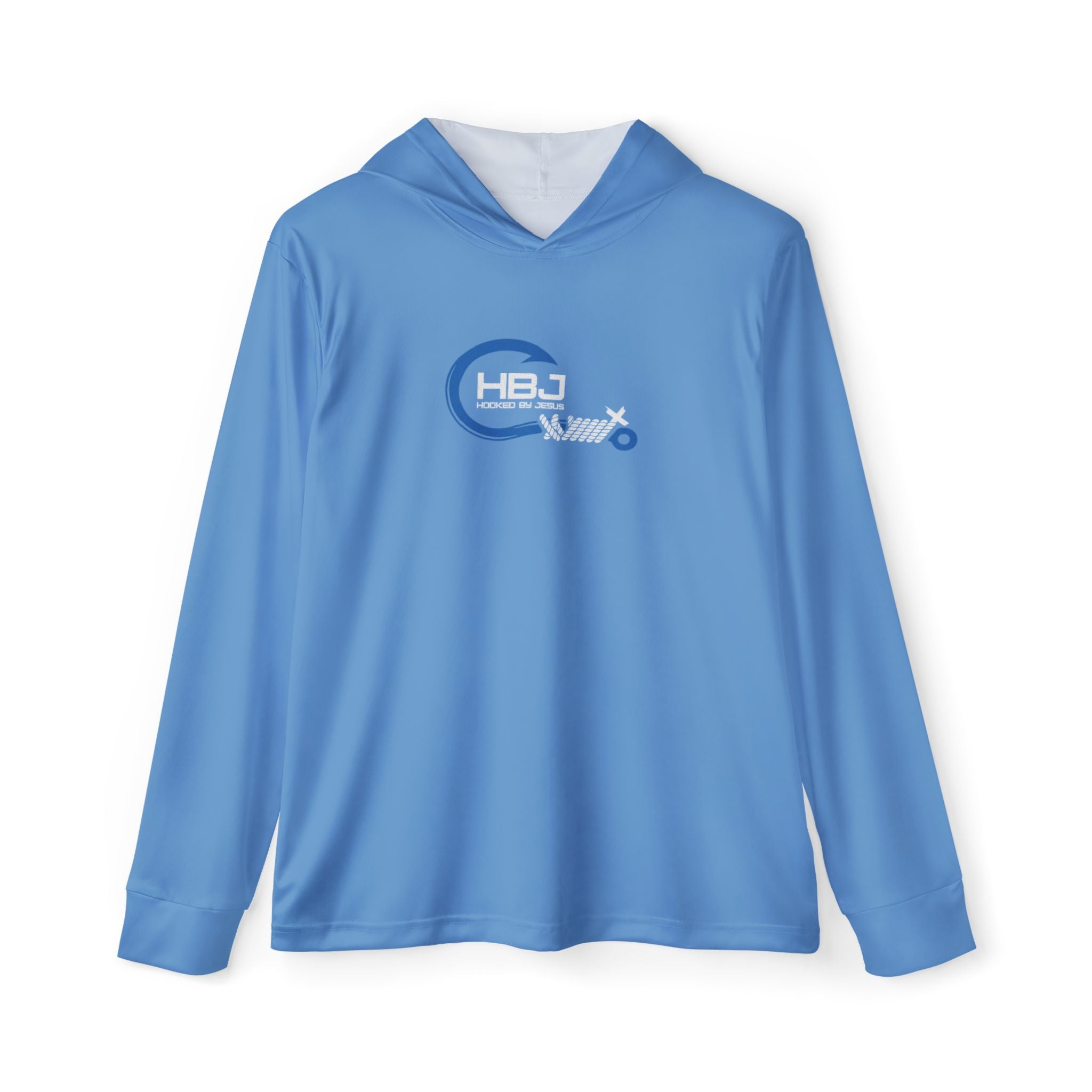 Hooked by Jesus Fishing — Men's Sports Warmup Hoodie (Est. 2026)
